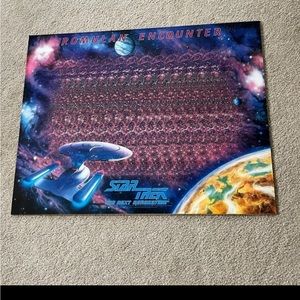 1993 NVision Grafix STAR TREK ROMULAN ENCOUNTER POSTER 22”x28” HTF